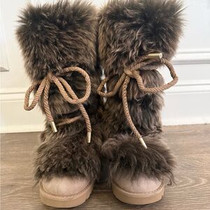UGG Posh Tall Fur Boots in Beachwood